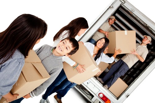 Small removals van handling household items in Eastcote