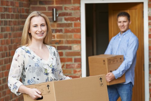 Mobile self storage unit delivered in Eastcote for convenient loading