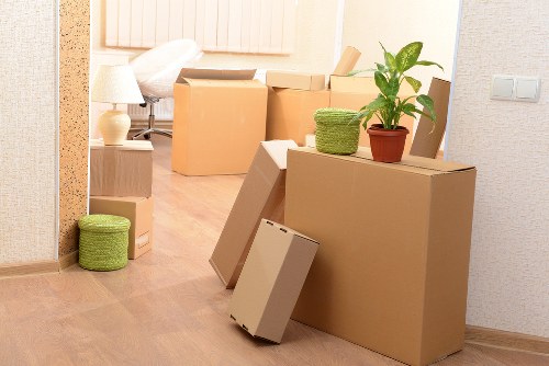 Labelled storage boxes and files for Eastcote document storage