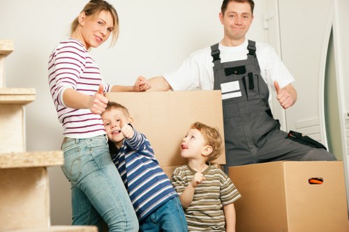 Careful packing of household items for local removals in Eastcote